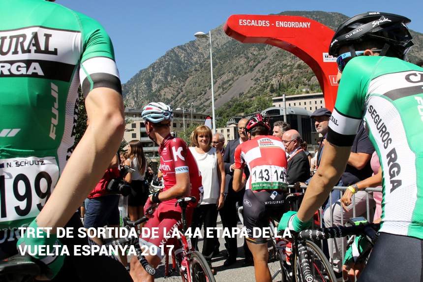 Tret de sortida de la 4a etapa de la Vuelta Espanya