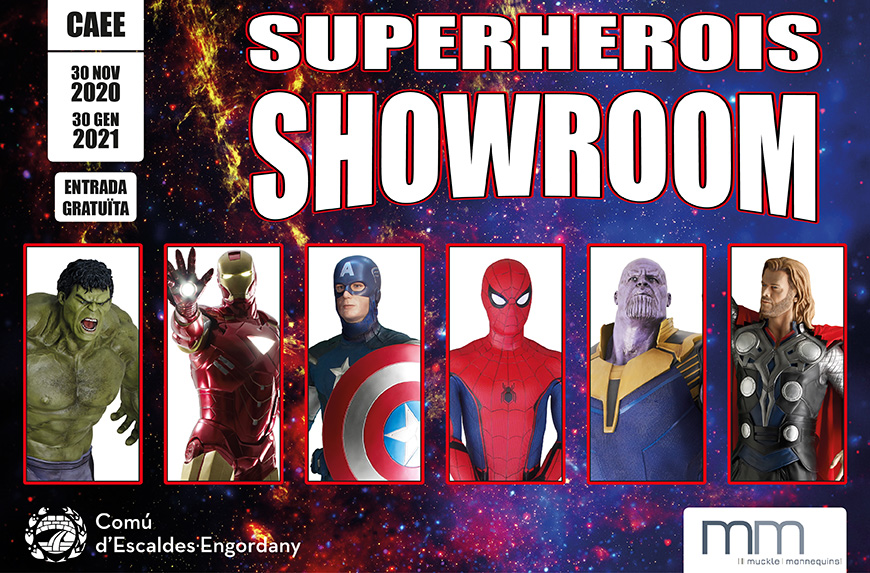 Exposició  Superherois Showroom