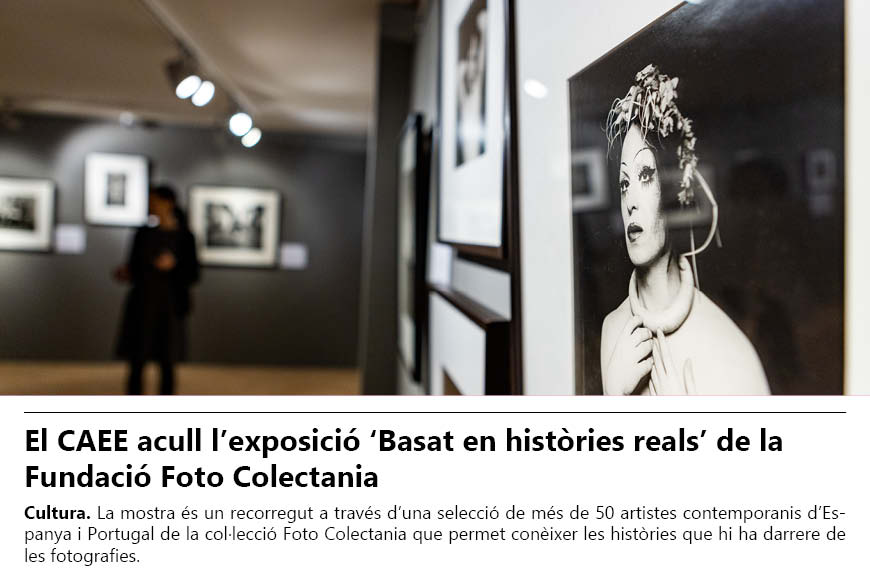 El CAEE acull l’exposició 'Basat en històries reals' de la Fundació Foto Colectania