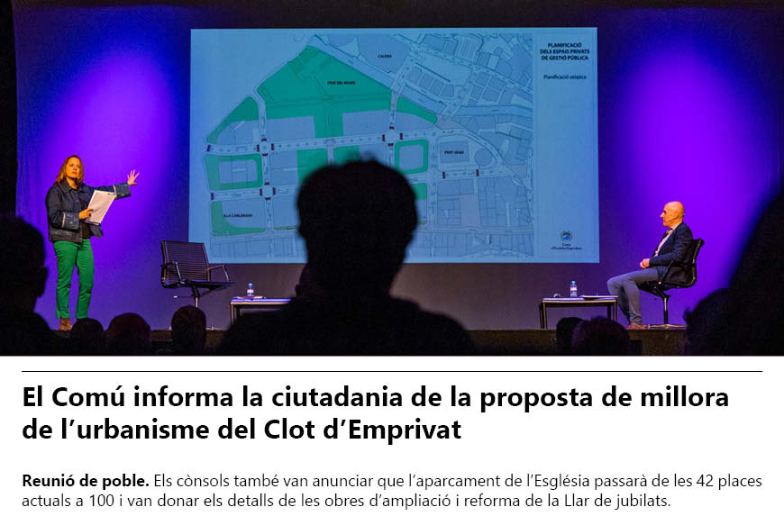 El Comú informa la ciutadania de la proposta de millora de l’urbanisme del Clot d’Emprivat