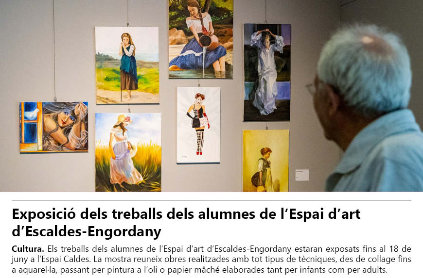 Exposició dels treballs dels alumnes de l’Espai d’art d’Escaldes-Engordany