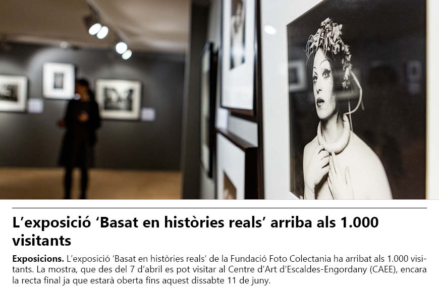 L’exposició ‘Basat en històries reals’ arriba als 1.000 visitants